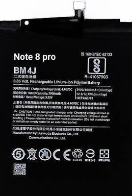 FULL CELL Mobile Battery For  Xiaomi Note 8 Pro BM4J