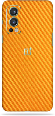 OggyBaba oneplus nord 2, 1+ nord 2, oneplusnord2, One Plus Nord 2, one + 2 Mobile Skin(Lemon Yellow Carbon Fibre Skin Matte Finish)