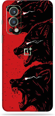 OggyBaba oneplus nord 2, 1+ nord 2, oneplusnord2, One Plus Nord 2, one + 2 Mobile Skin(Red Wolf Skin Matte Finish)