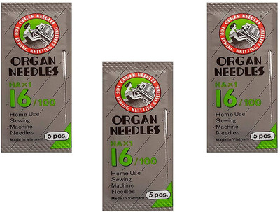 SM Exports Machine Sewing Needle(Sharps Needle 16/100 Pack of 15)