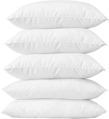 VJSTAR Microbeads Sleeping Pillow Pack of 5 Solid(White)