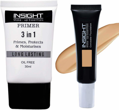 Insight Concealer Foundation with 3 in 1 Primer (FD22(05) + Primer)(Pack of 2)