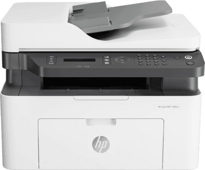 HP Laser MFP 138fnw Multi-function WiFi Monochrome Laser Printer (White, Toner Cartridge)