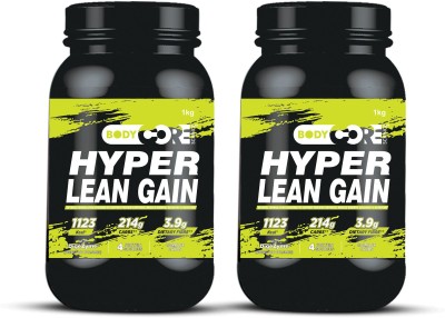 Body Core Science Hyper Lean Gainer-1Kg(Pack of 2,Vanilla) Weight Gainers/Mass Gainers(2 kg, Vanilla)