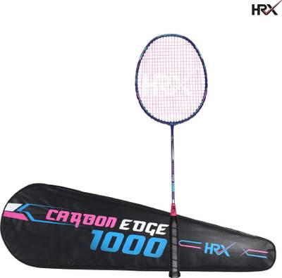 HRX Carbon Edge 1000 Graphite Multicolor Strung Badminton Racquet  (Pack of: 1, 82 g)