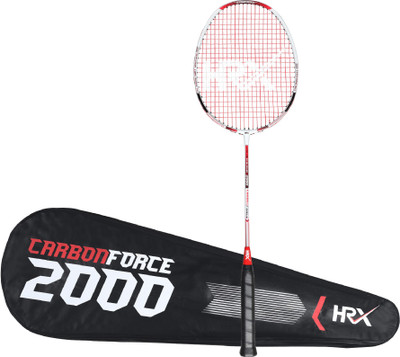 HRX Carbon Force 2000 Red, Grey Strung Badminton Racquet (Pack Of: 1, 82 G) For Rs. 849 @ 73% OFF