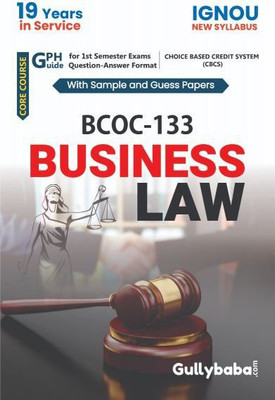 IGNOU BCOC-133 : Business Law(Paperback, GPH Panel of Experts)