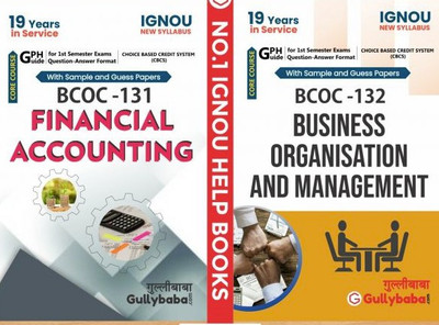 IGNOU BCOC-131 Financial Accounting And BCOC-132 Business Organisation And Management(Paperback, GPH Panel of Experts)