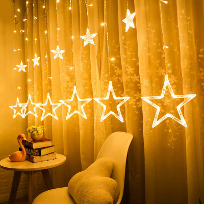blue penguin 12 LEDs 2.59 m Yellow Flickering Star Rice Lights(Pack of 1)