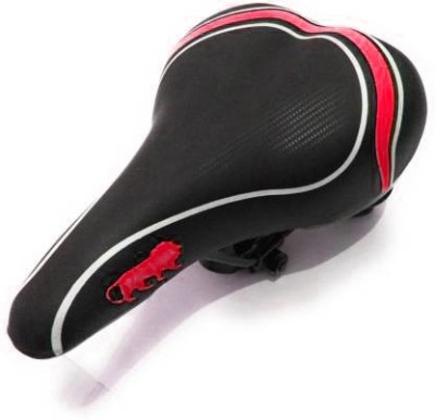 Leosportz Comfortable Bike Seat -Replacement Bicycle Saddle Saddle(Black, Red)