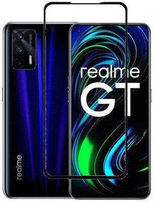 HOBBYTRONICS Edge To Edge Tempered Glass for REALME GT, REALME GT 5G(Pack of 1)