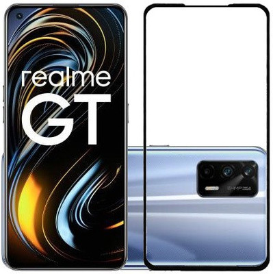 HOBBYTRONICS Edge To Edge Tempered Glass for REALME GT(Pack of 1)