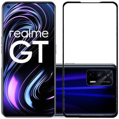 HOBBYTRONICS Edge To Edge Tempered Glass for REALME GT, REALME GT 5G(Pack of 1)