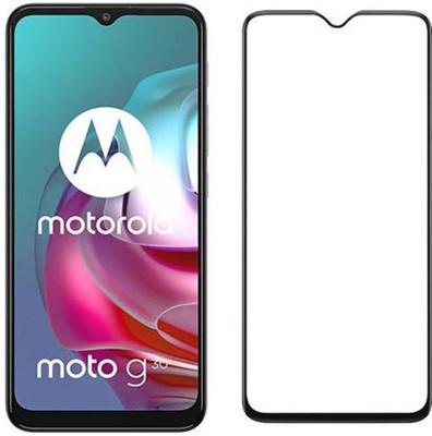 DMJHP Edge To Edge Tempered Glass for Motorola G30(Pack of 1)