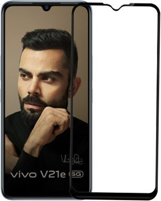 vmt stock Front and Back Tempered Glass for vmt stock Original Edge To Edge Tempered Glass for ViVO V21e(Pack of 1)
