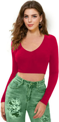 Dream Beauty Fashion Casual Solid Women Pink Top