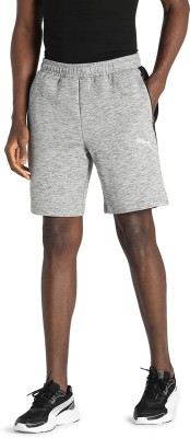 PUMA Striped Men Grey Regular Shorts