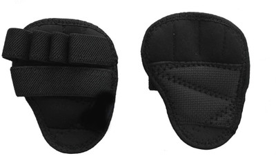 CF SPORTS Weight Lifting Gym Grips Pads Hand Training Bar Straps Wrap Gloves Gym & Fitness Gloves(Black)