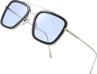 RM Collection Rectangular Sunglasses(For Boys & Girls, Blue)
