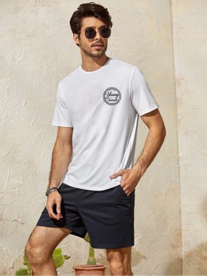 Young trendz Printed Men Round Neck White T-Shirt