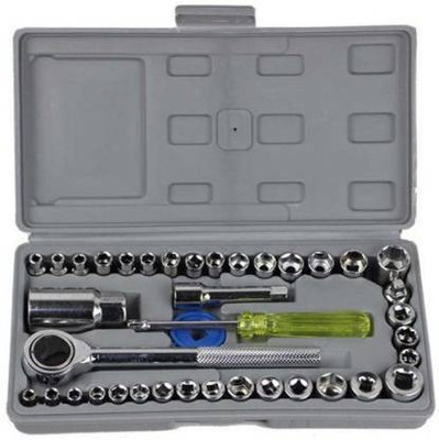 MRITYUNJAY 40 Pc Socket Tool Kit Socket Set (Pack of 40) Socket Set(Pack of 40)