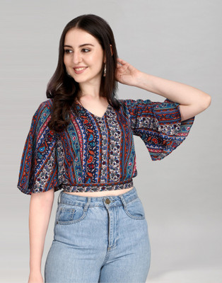 Selvia Casual Printed Women Multicolor Top