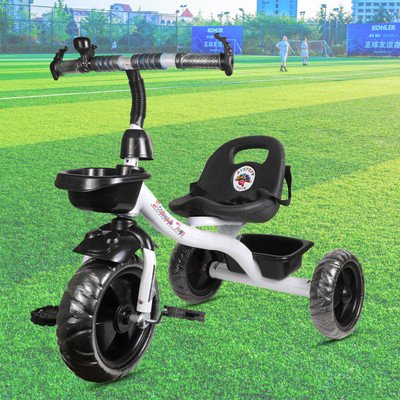 Stepupp WHITE FRONT AND BACK BASKET FOR TODDLERS-03 Tricycle(White, Black)