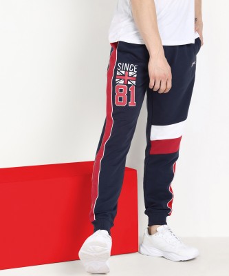 SLAZENGER Printed Men Dark Blue Track Pants