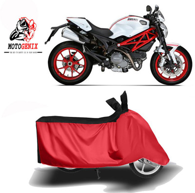 MOTOGENIX Two Wheeler Cover for Ducati(Monster 796 S2R, Red, Black)