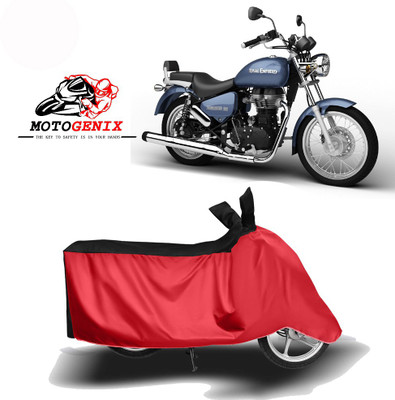MOTOGENIX Two Wheeler Cover for Royal Enfield(Thunderbird 500, Red, Black)