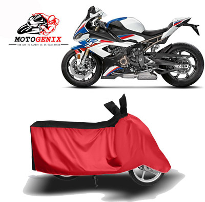 MOTOGENIX Two Wheeler Cover for BMW(S1000RR, Red, Black)