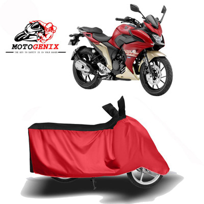 MOTOGENIX Two Wheeler Cover for Yamaha(Fazer 25, Red, Black)