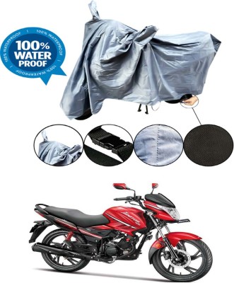 RONISH Waterproof Two Wheeler Cover for Hero(Ignitor, Grey)