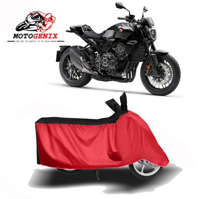 MOTOGENIX Two Wheeler Cover for Honda(CB 1000R, Red, Black)