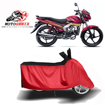 MOTOGENIX Two Wheeler Cover for Mahindra(Centuro Rockstar, Red, Black)