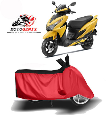 MOTOGENIX Two Wheeler Cover for Honda(Grazia, Red, Black)