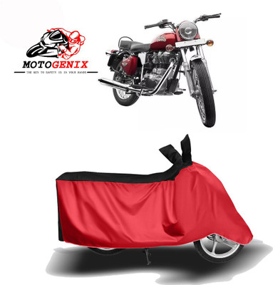 MOTOGENIX Two Wheeler Cover for Royal Enfield(Electra 4S, Red, Black)