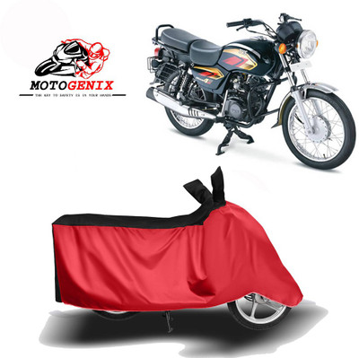 MOTOGENIX Two Wheeler Cover for TVS(Max 4R, Red, Black)