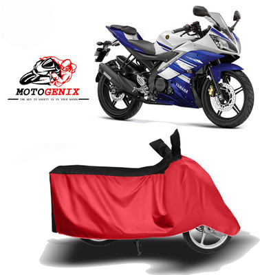 MOTOGENIX Two Wheeler Cover for Yamaha(YZF R15 S, Red, Black)