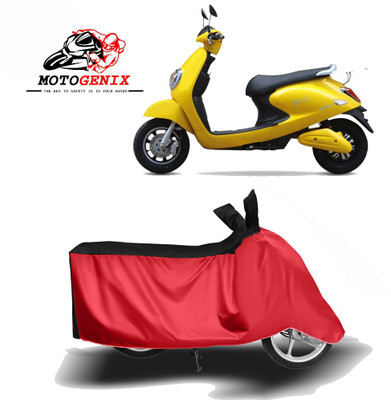 MOTOGENIX Two Wheeler Cover for Techo Electra(Emerge, Red, Black)