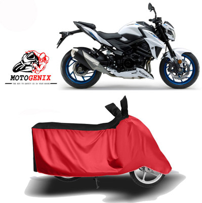 MOTOGENIX Two Wheeler Cover for Suzuki(GSX-S750, Red, Black)