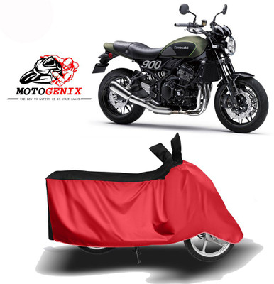 MOTOGENIX Two Wheeler Cover for Kawasaki(Z900RS, Red, Black)