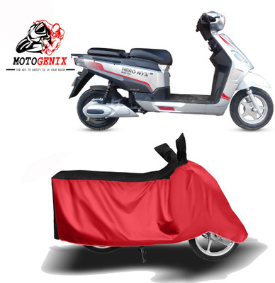 MOTOGENIX Two Wheeler Cover for Hero Electric(Electric NYX, Red, Black)