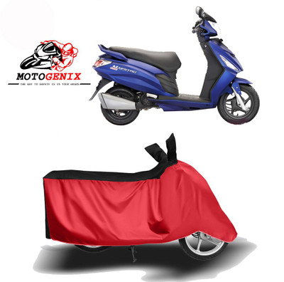 Amozkart Two Wheeler Cover for Hero(Maestro Edge, Red, Black)