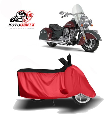 MOTOGENIX Two Wheeler Cover for Indian(Springfield, Red, Black)