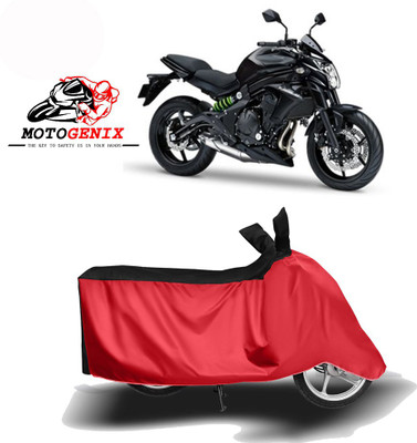 MOTOGENIX Two Wheeler Cover for Kawasaki(ER 6N, Red, Black)