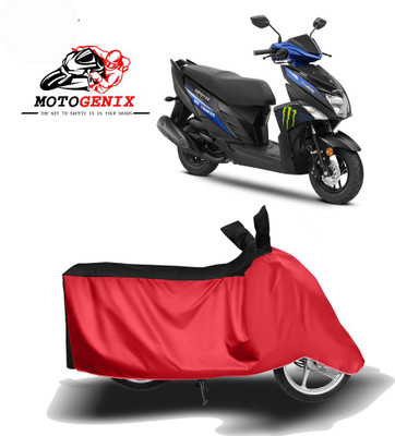 MOTOGENIX Two Wheeler Cover for Yamaha(Cygnus Ray ZR, Red, Black)