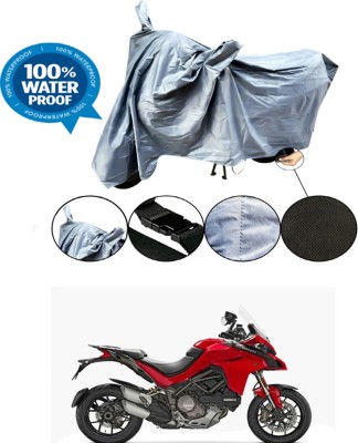 RONISH Waterproof Two Wheeler Cover for Ducati(Multistrada 1260, Grey)