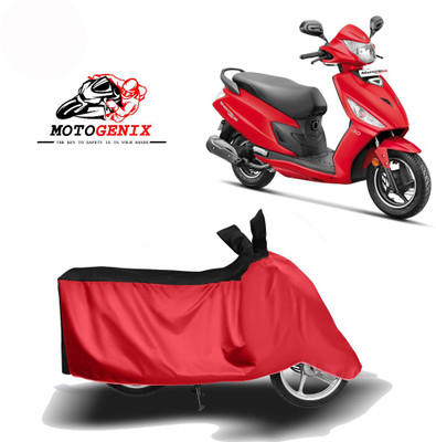 MOTOGENIX Two Wheeler Cover for Hero(Maestro Edge 125, Red, Black)