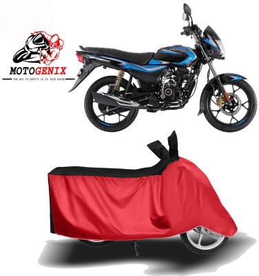 MOTOGENIX Two Wheeler Cover for Bajaj(Platina 110, Red, Black)